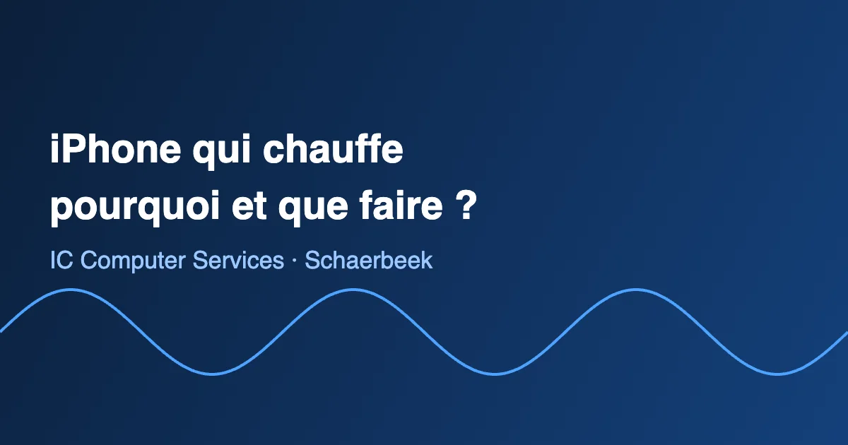 Réparation iPhone 13 : iPhone qui chauffe, contrôle de la batterie